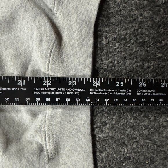 Hanes Sweatshirt Men M Grey Cotton USA Flag Graphic Vintage - Picture 4 of 4